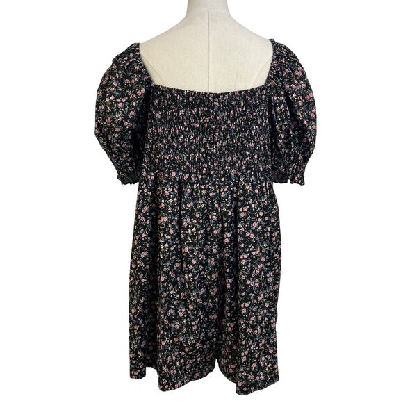 Selkie The Garden Song Bunny Romper Black Printed Floral - Picture 12 of 13